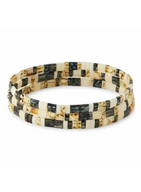 San Juan Bracelets in Black & Tan