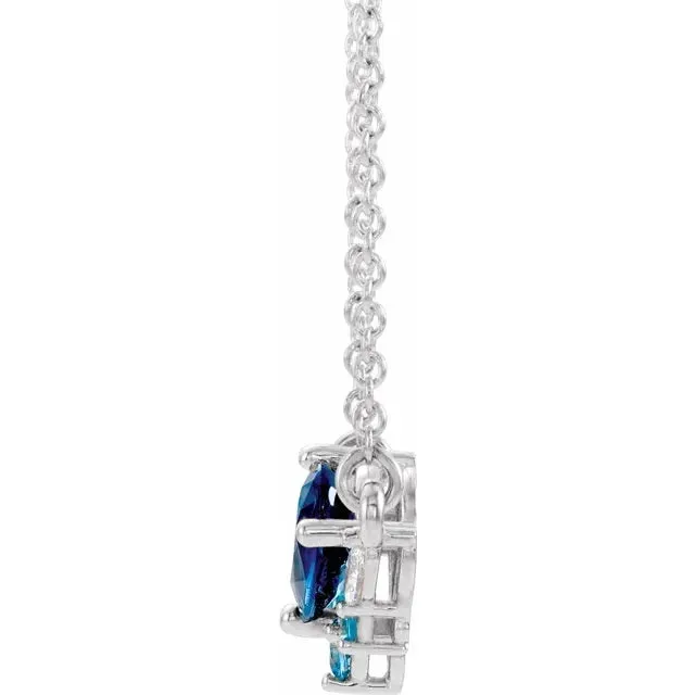 Sapphire & Diamonds Oceanic Necklace