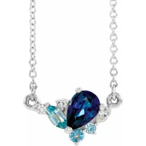 Sapphire & Diamonds Oceanic Necklace