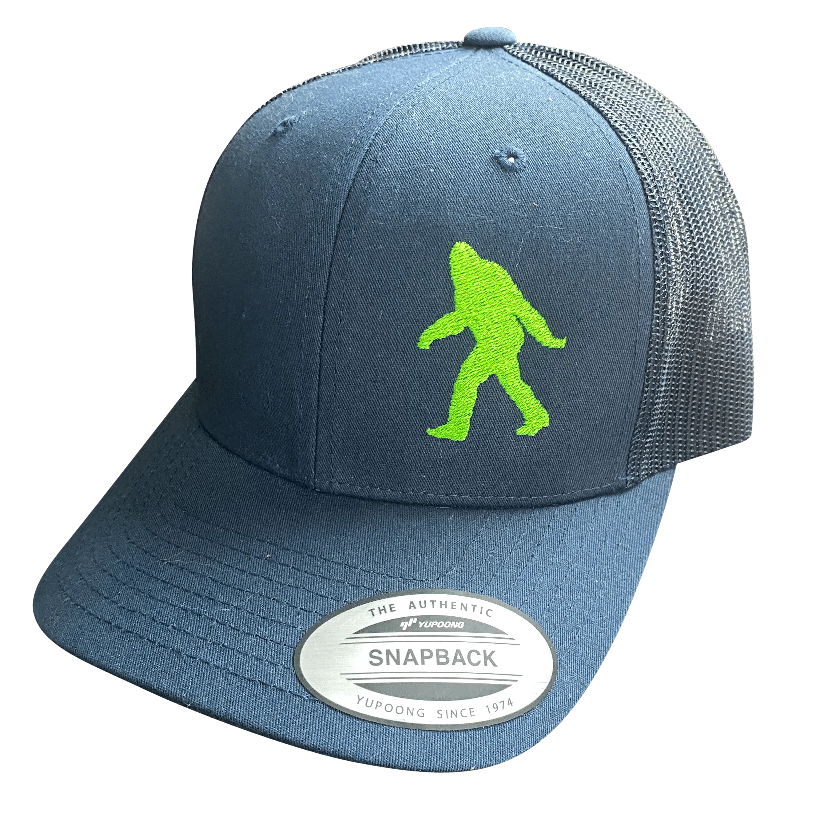 Sasquatch Silhouette Curved Bill Trucker Hat