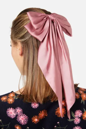 Satin Barrette Bow Clip
