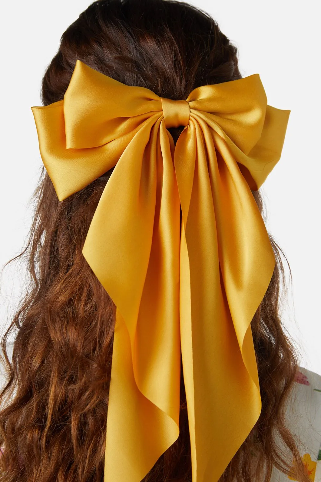 Satin Barrette Bow Clip