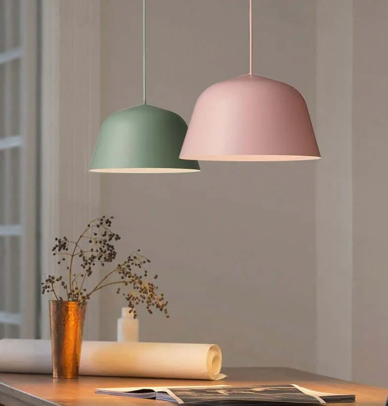 Saucomi Pastel Palette Sleek Tent Pendant Lamp