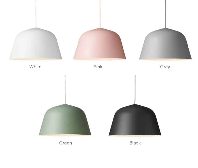 Saucomi Pastel Palette Sleek Tent Pendant Lamp
