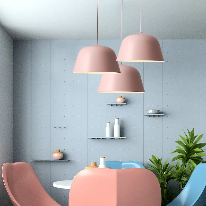Saucomi Pastel Palette Sleek Tent Pendant Lamp