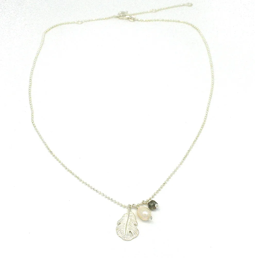 Sea Gypsy Pearl Labradorite Necklace