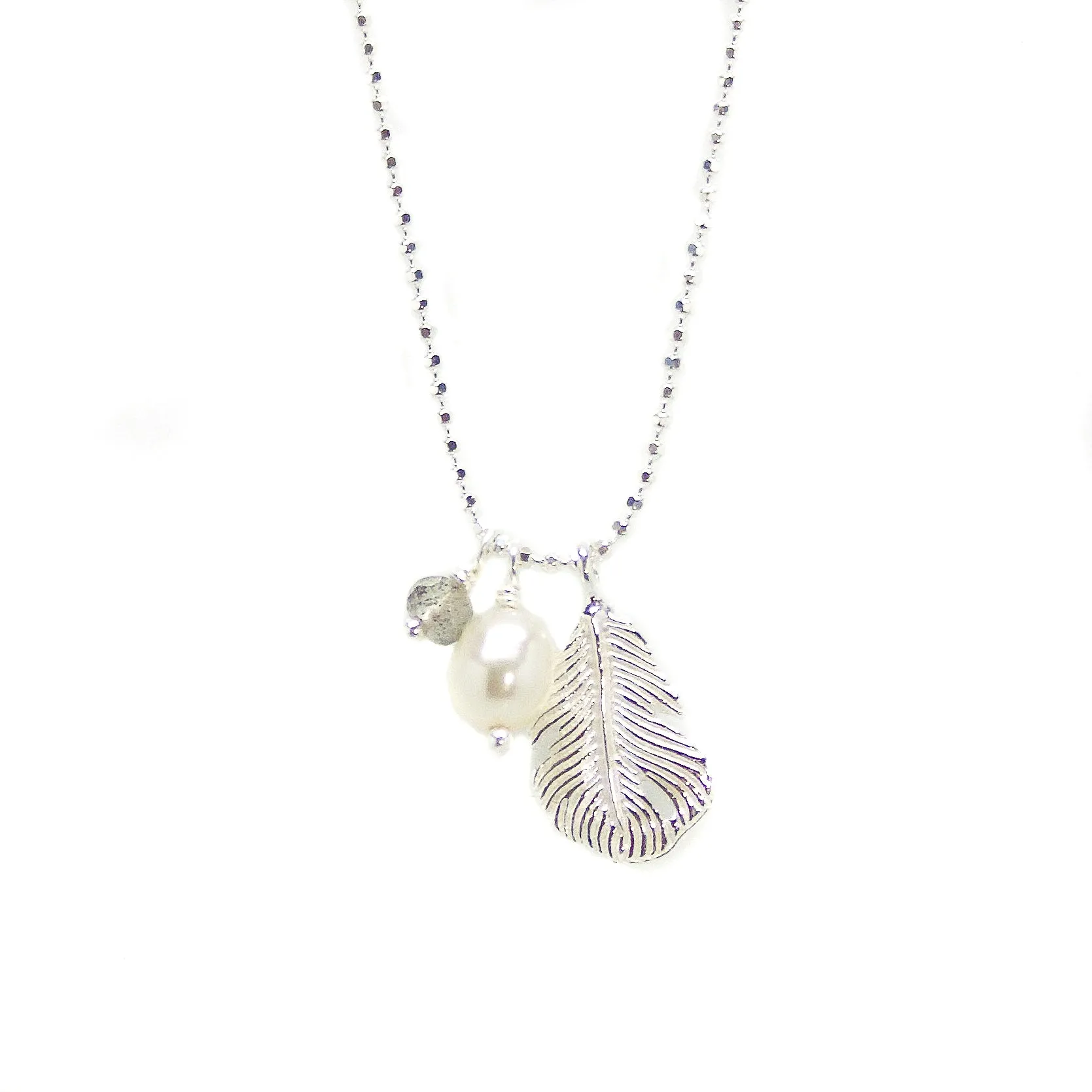 Sea Gypsy Pearl Labradorite Necklace