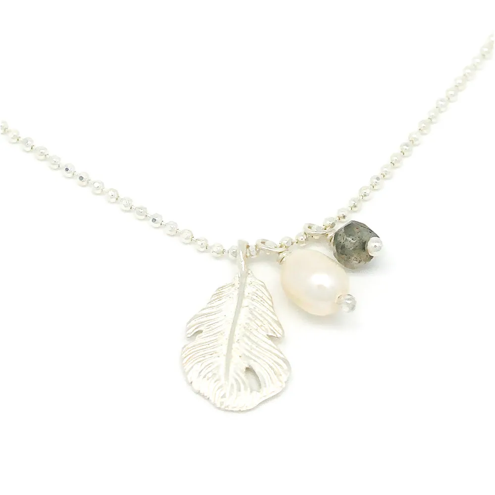 Sea Gypsy Pearl Labradorite Necklace