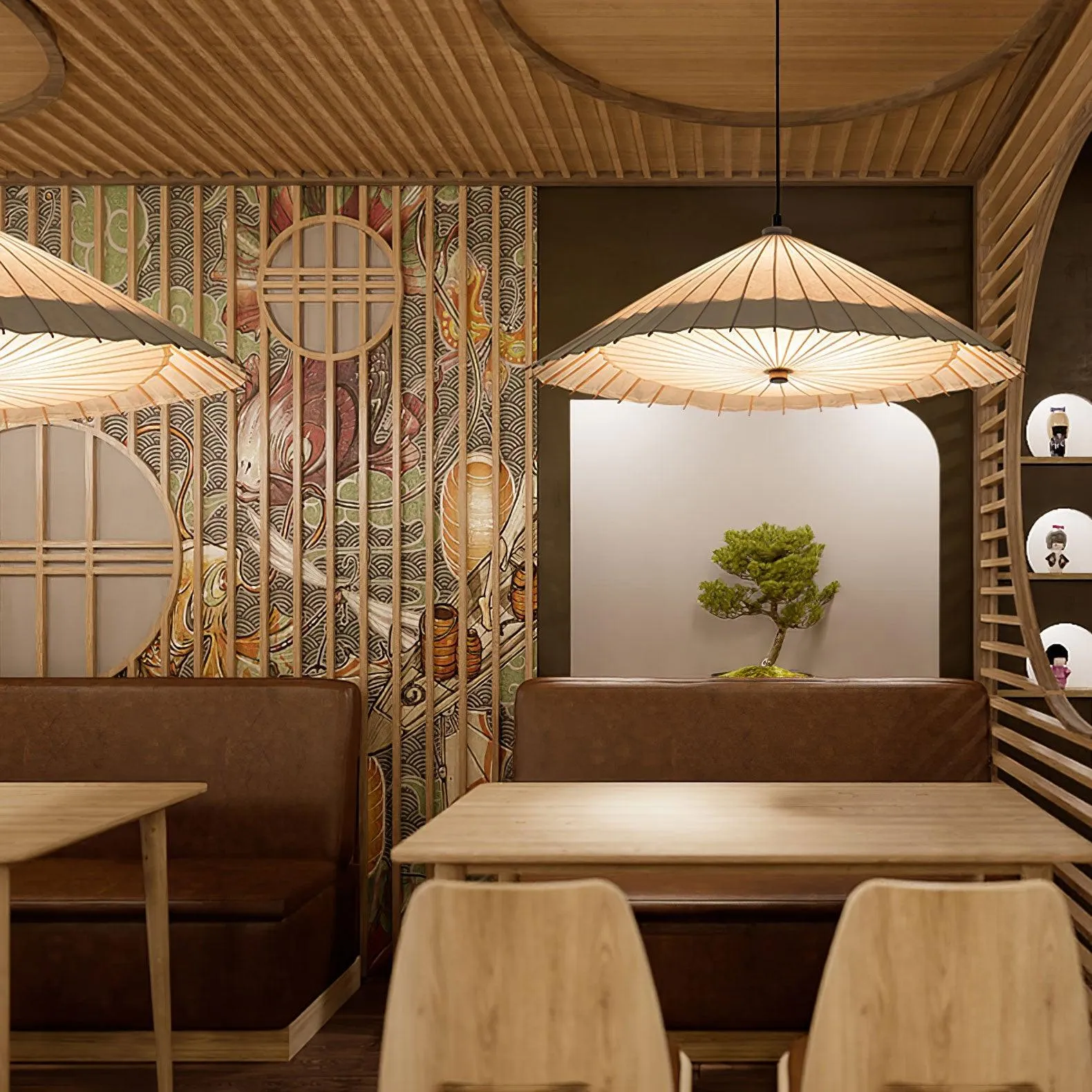 Shade Umbrella Pendant Lamp
