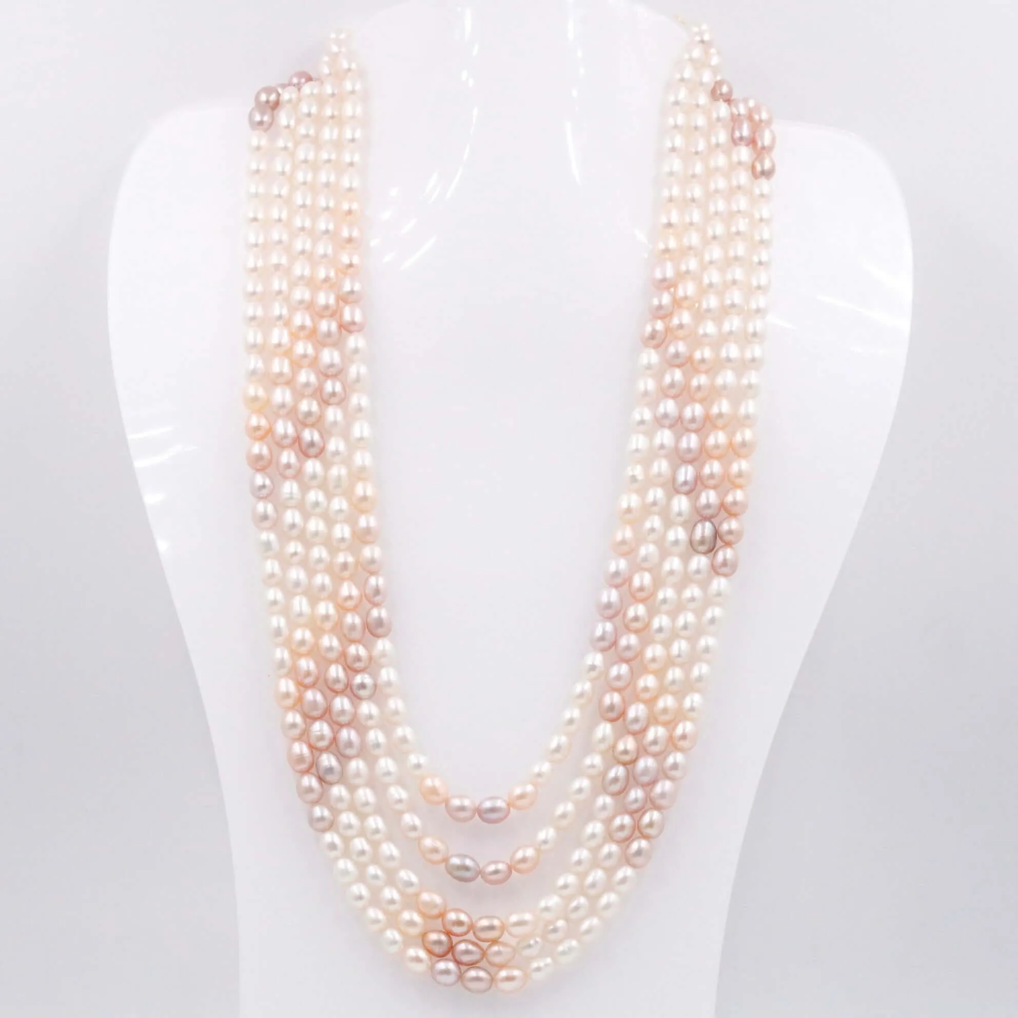 Shaded Pearl Necklace Layered Necklace Cultured Pearl Beaded Necklace Indian Necklace Sarafa Necklace Multi Strand Necklace SKU: 6143171