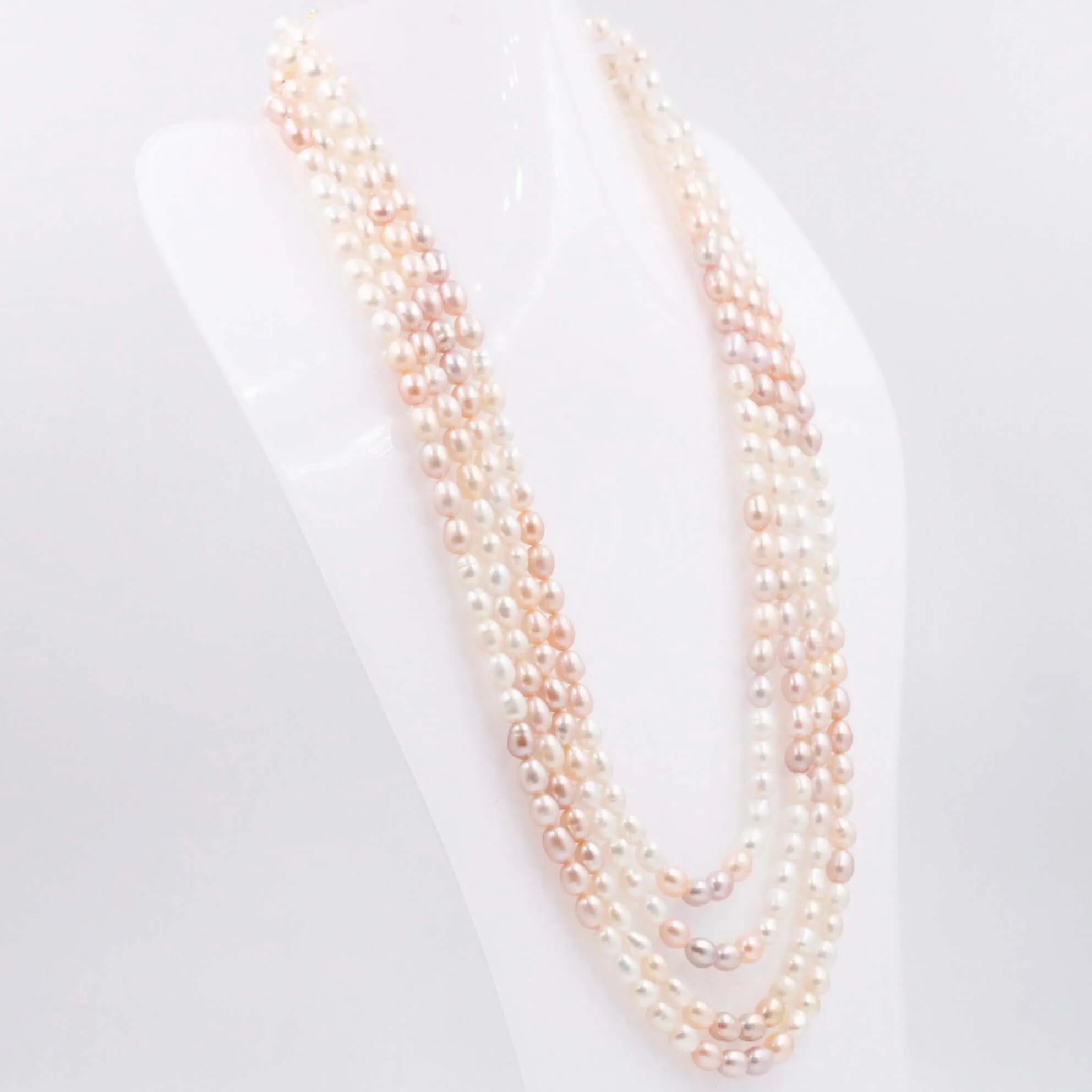Shaded Pearl Necklace Layered Necklace Cultured Pearl Beaded Necklace Indian Necklace Sarafa Necklace Multi Strand Necklace SKU: 6143171