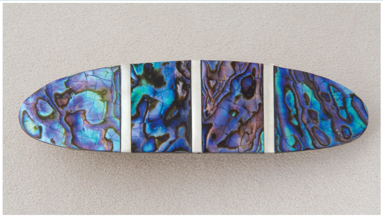 Silver Bars Barrette