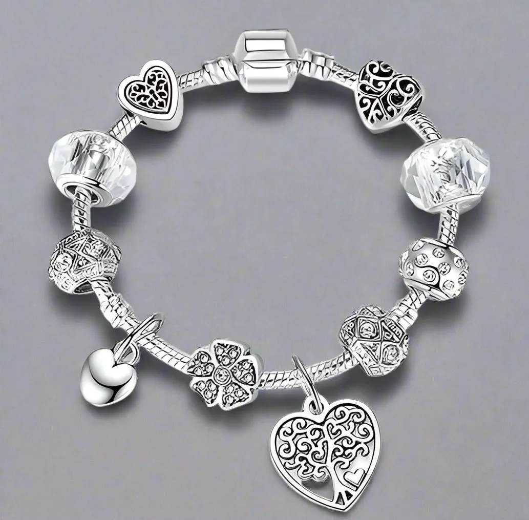Silver Crystal Charm