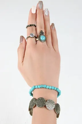 Southwestern Stone Bracelet and Ring Set