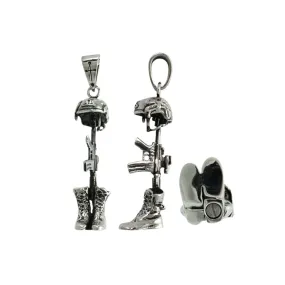Stainless Steel Memorial Soldier Ash Holder Pendant
