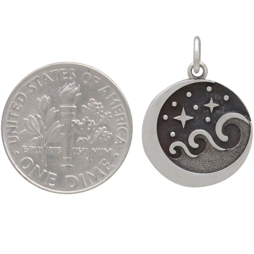 Starry Night Wave Pendant