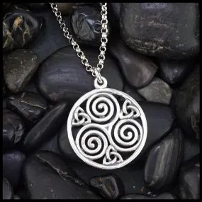 Sterling Silver Triskele Pendant