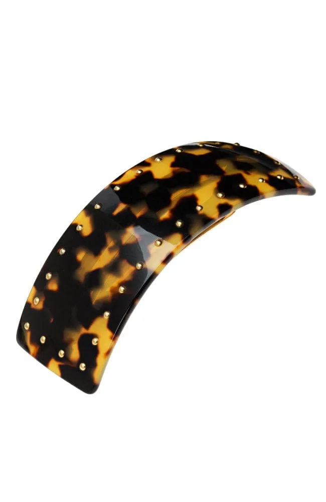 Studded Rectangle Volume Barrette