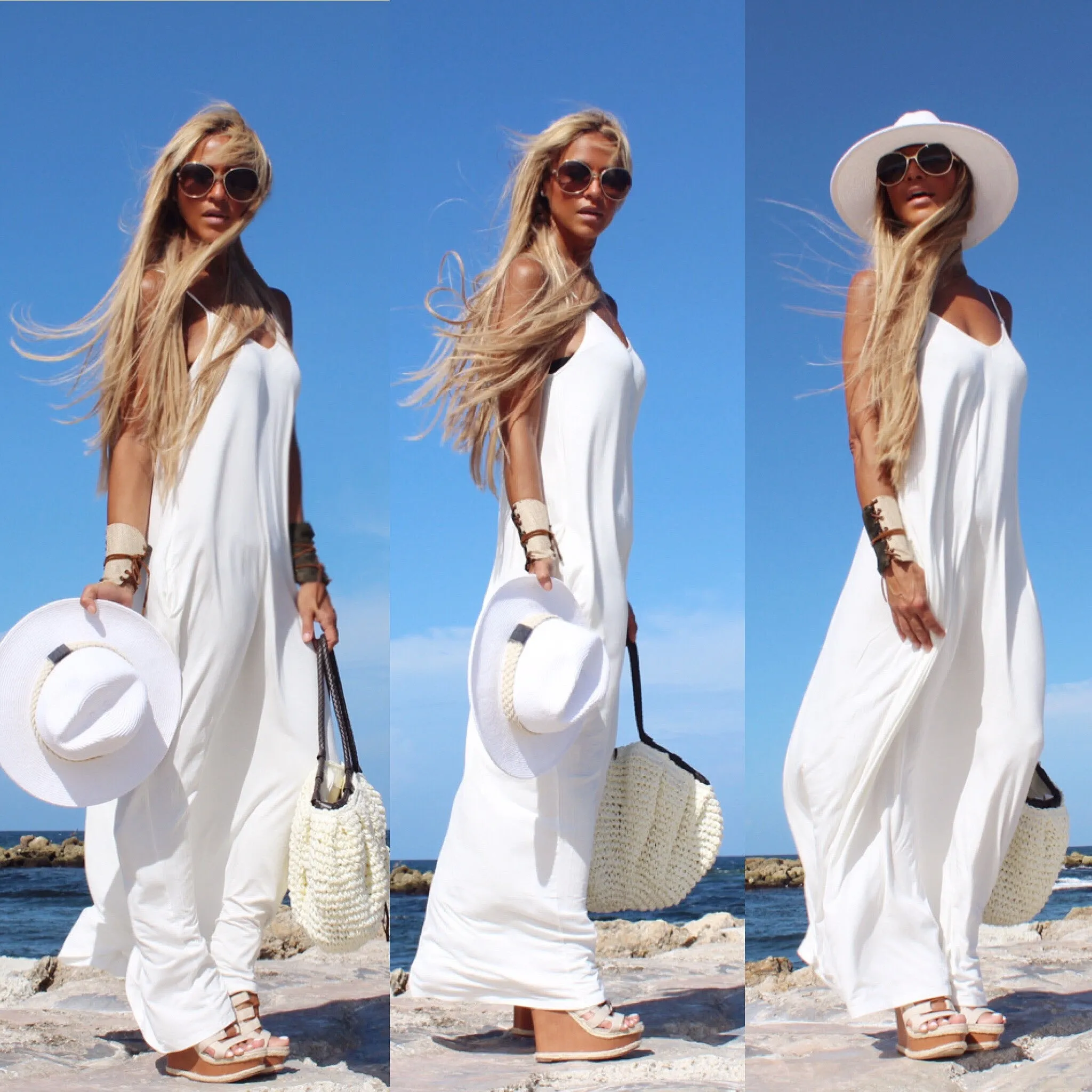 Tan Panama Style Hat - The Ibiza