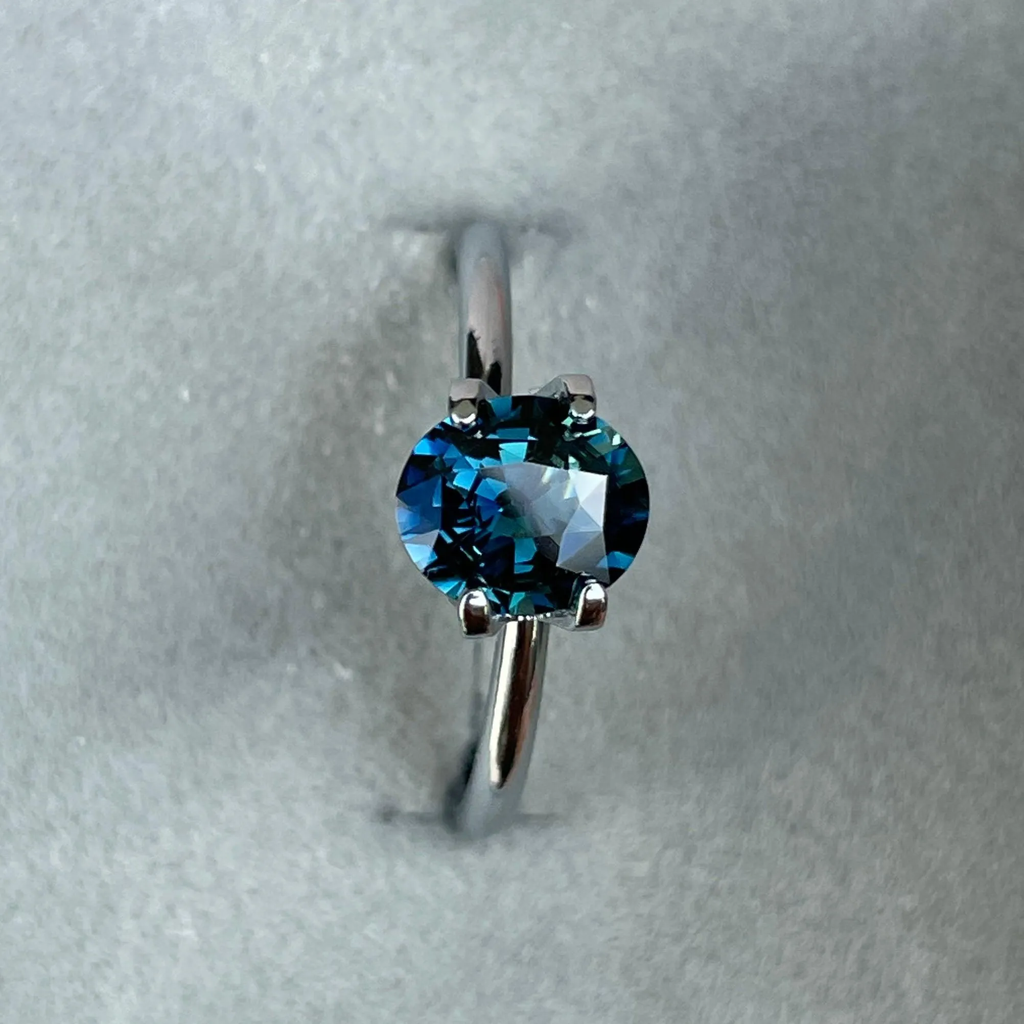 Teal Sapphire 1.34 Ct, Natural Teal Sapphire Ring, Teal Sapphire Engagement Ring, bespoke Ring, For Custom ring Loose gem.