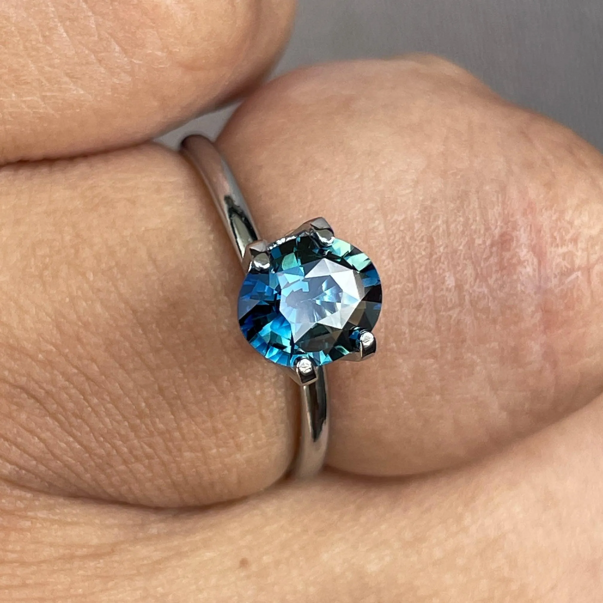 Teal Sapphire 1.34 Ct, Natural Teal Sapphire Ring, Teal Sapphire Engagement Ring, bespoke Ring, For Custom ring Loose gem.