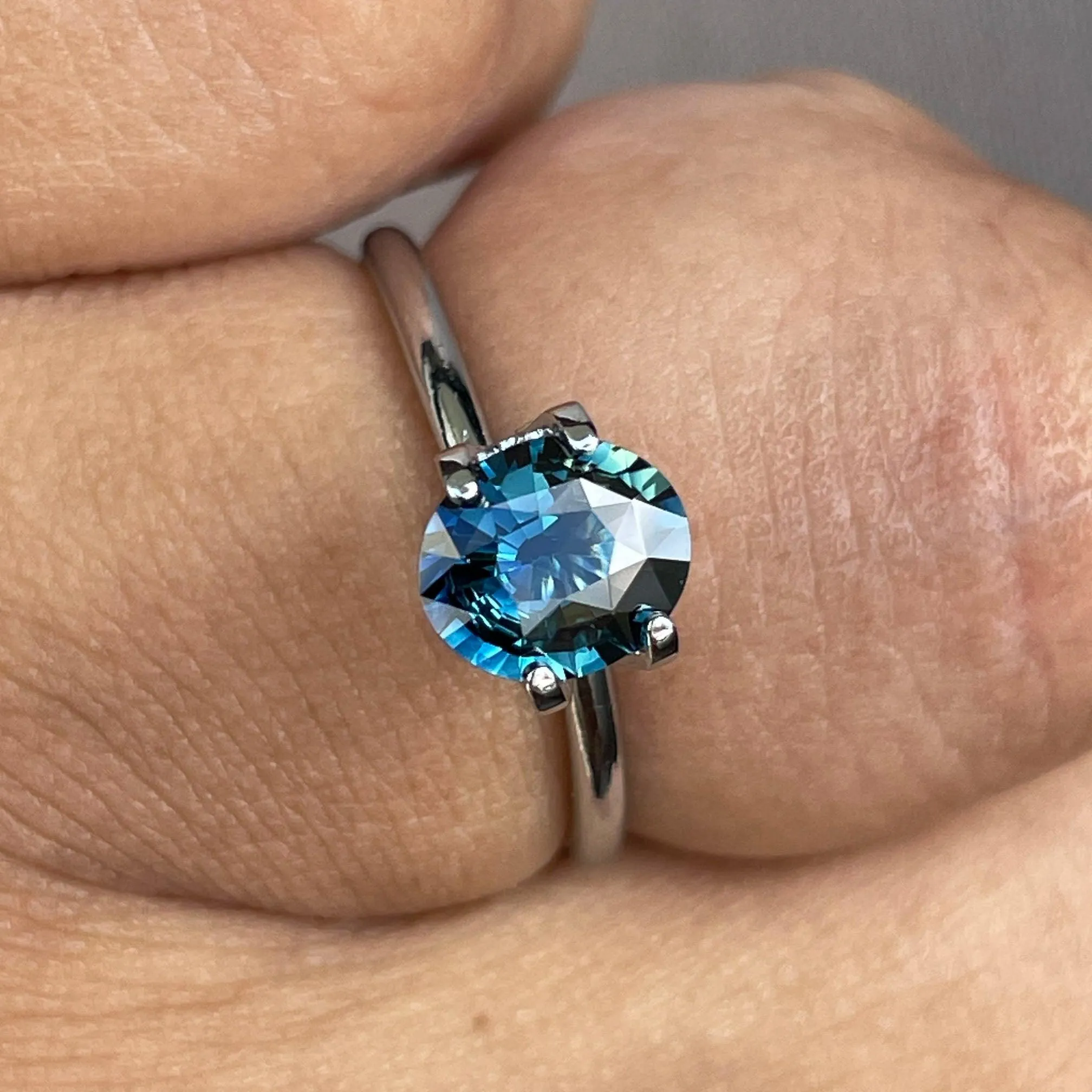 Teal Sapphire 1.34 Ct, Natural Teal Sapphire Ring, Teal Sapphire Engagement Ring, bespoke Ring, For Custom ring Loose gem.