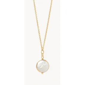 Thank You/Coin Pearl Necklace