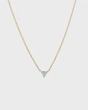 The Petite Aquamarine Birthstone Necklace