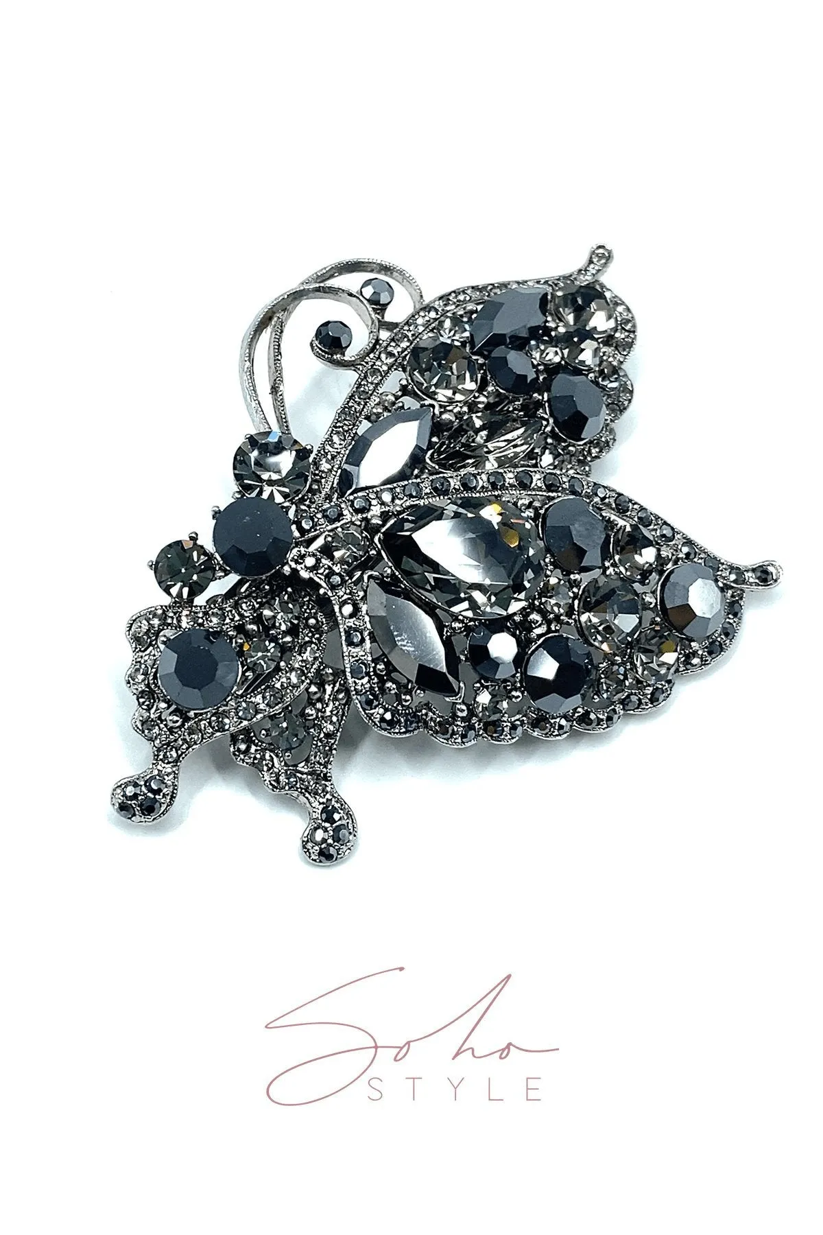 The Romance Butterfly Ruby Barrette