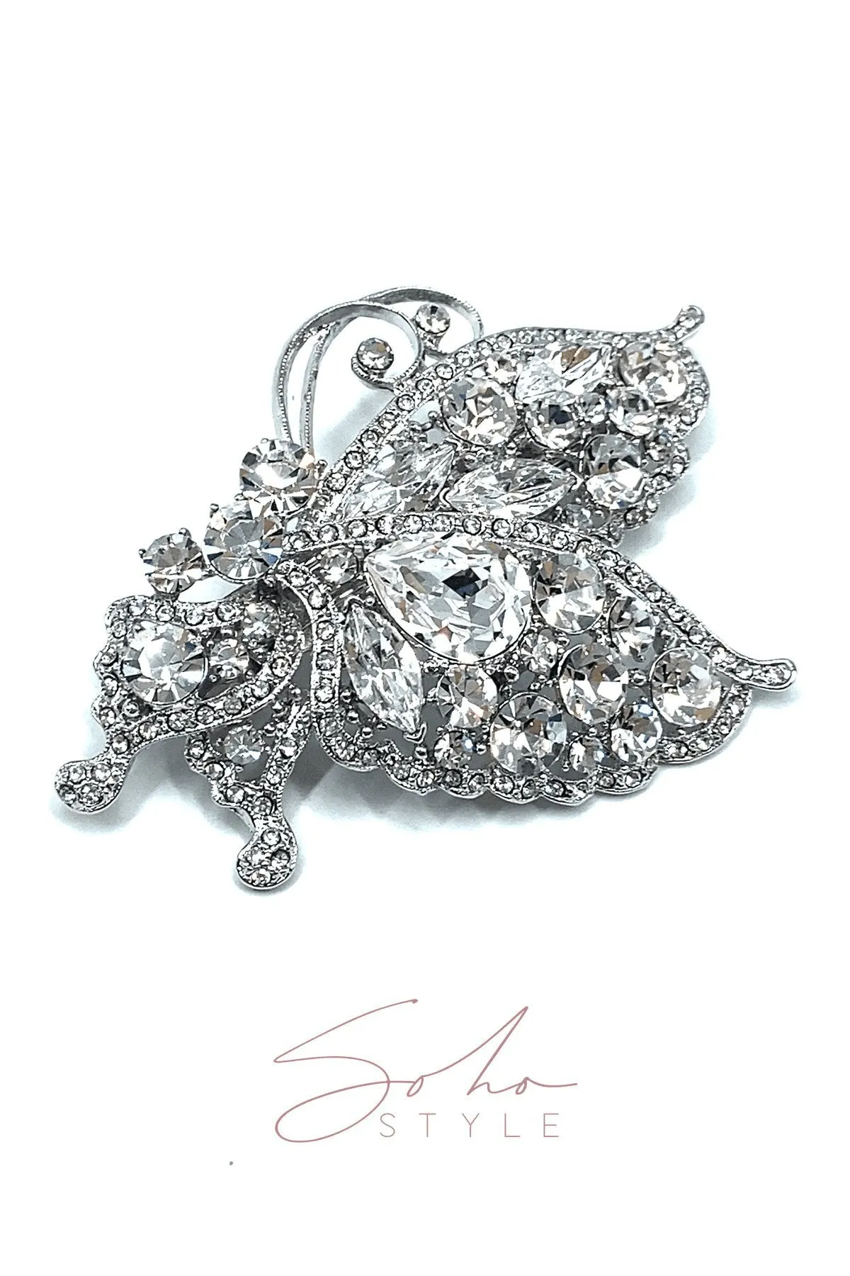The Romance Butterfly Ruby Barrette