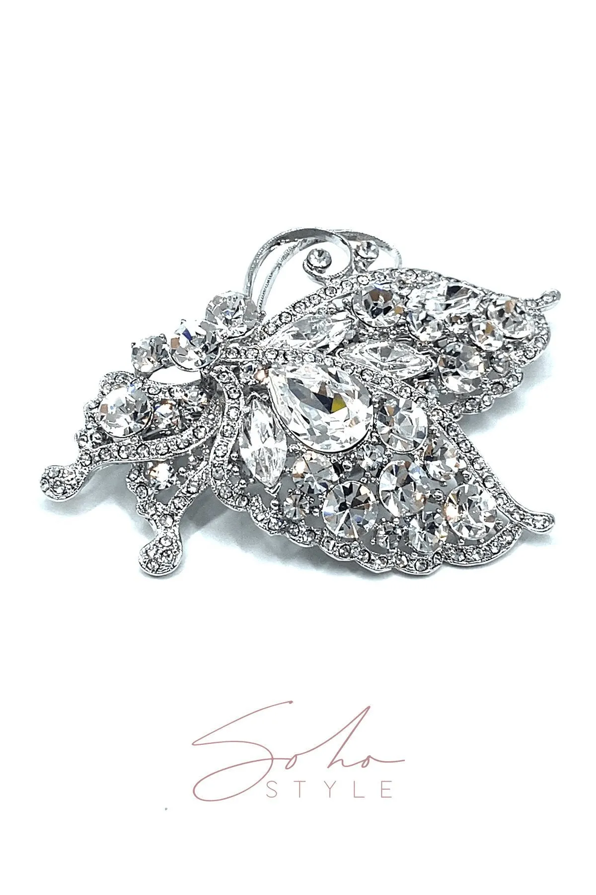 The Romance Butterfly Ruby Barrette