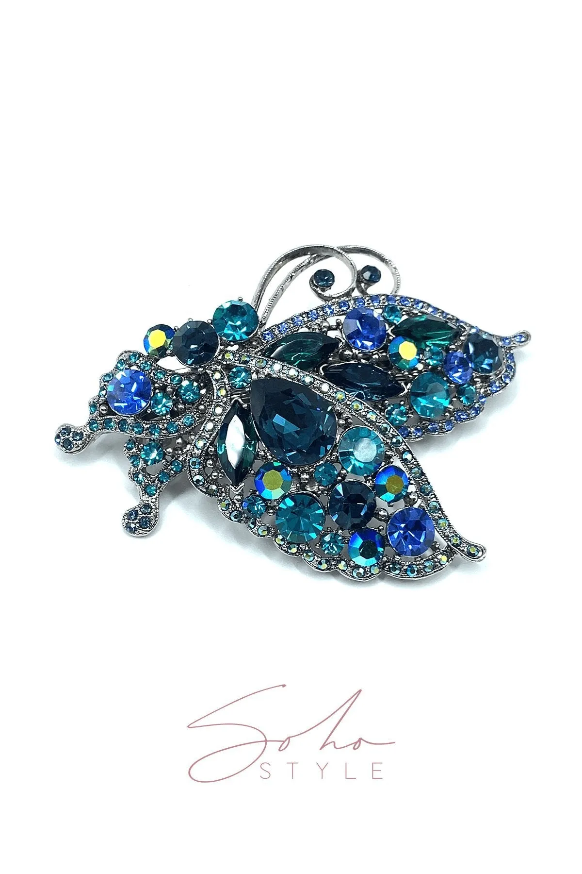 The Romance Butterfly Ruby Barrette