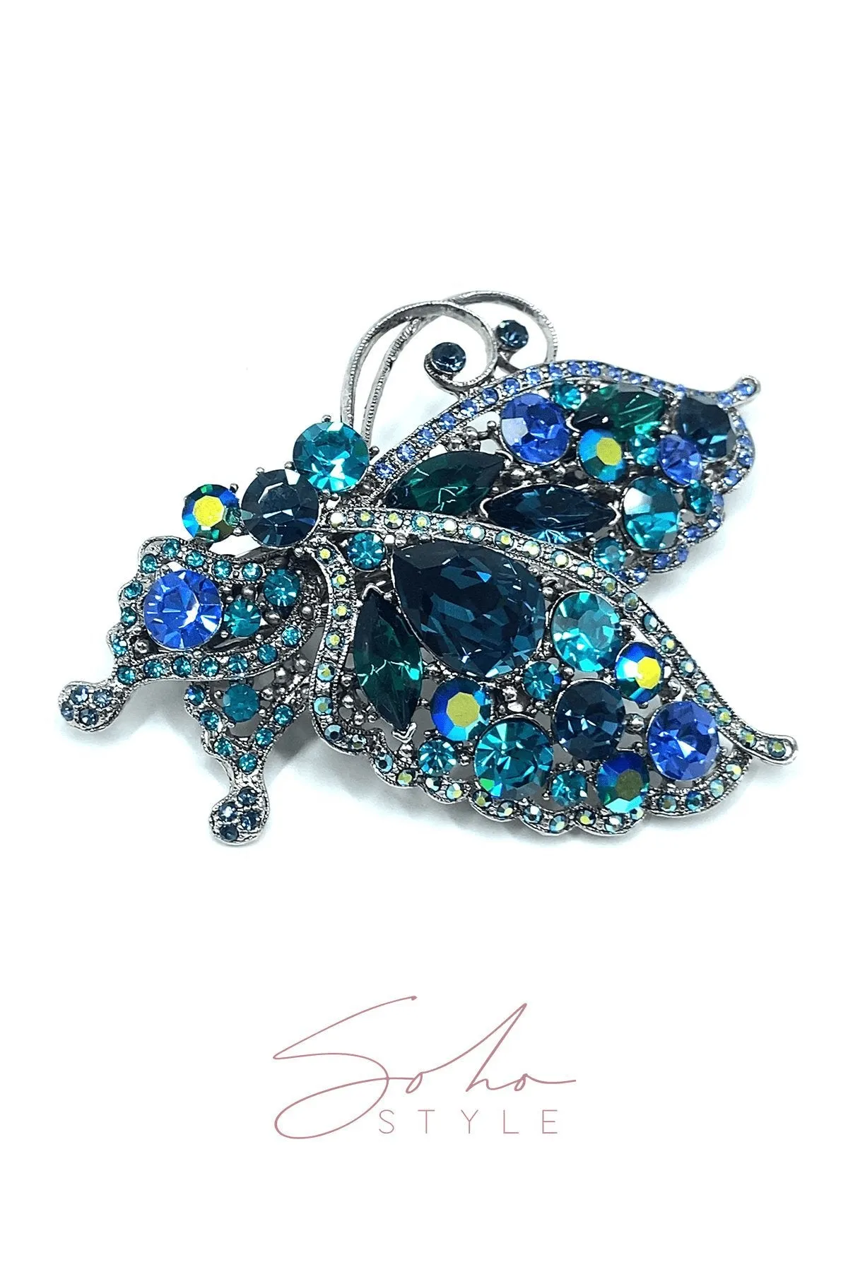 The Romance Butterfly Ruby Barrette