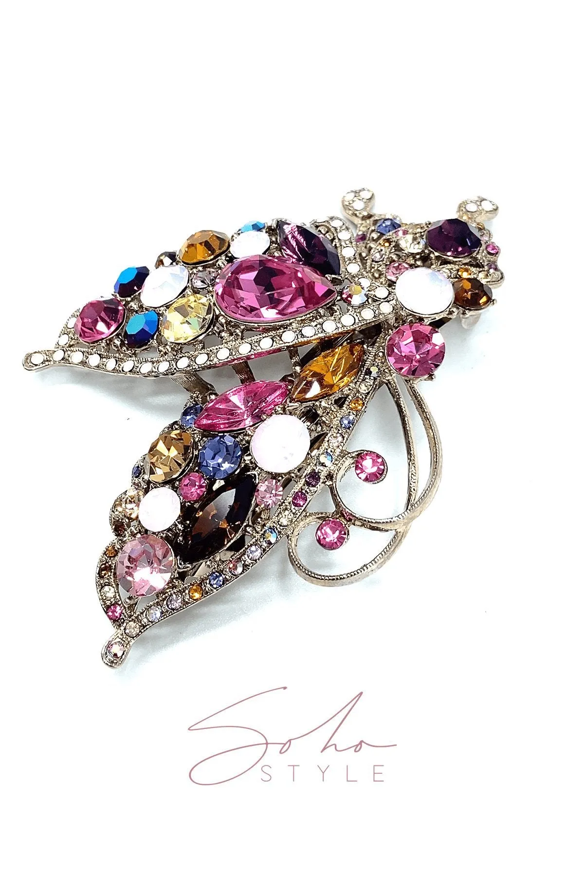 The Romance Butterfly Ruby Barrette