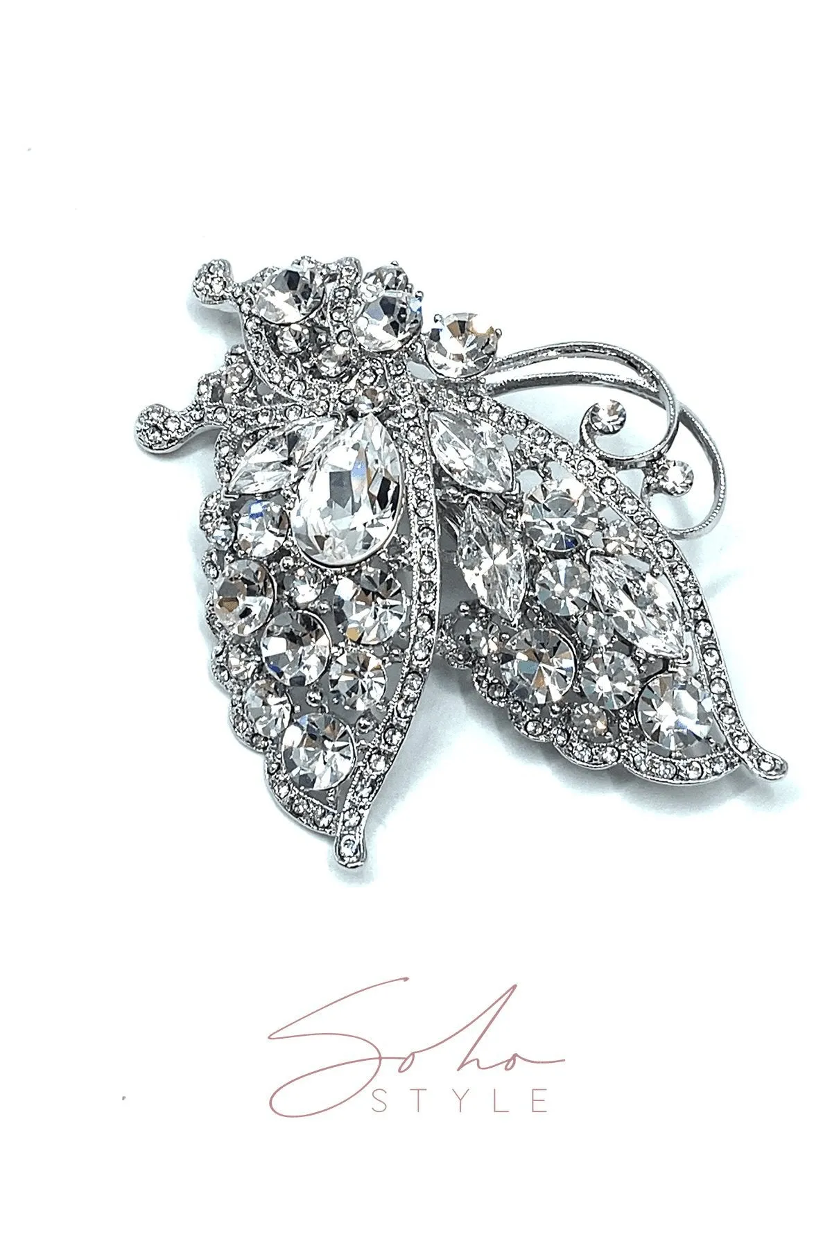 The Romance Butterfly Ruby Barrette