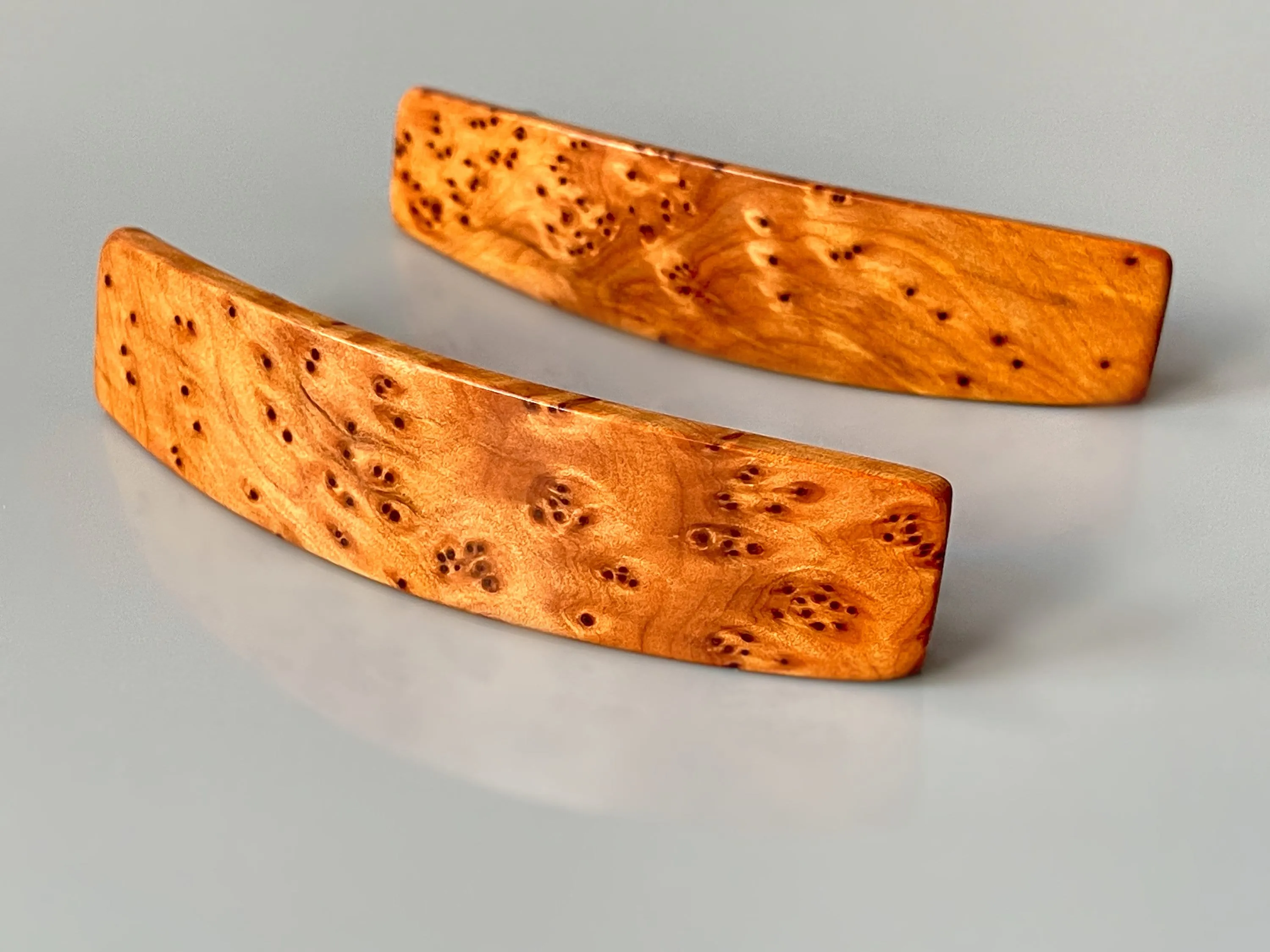 Thuya Burl wood barrette