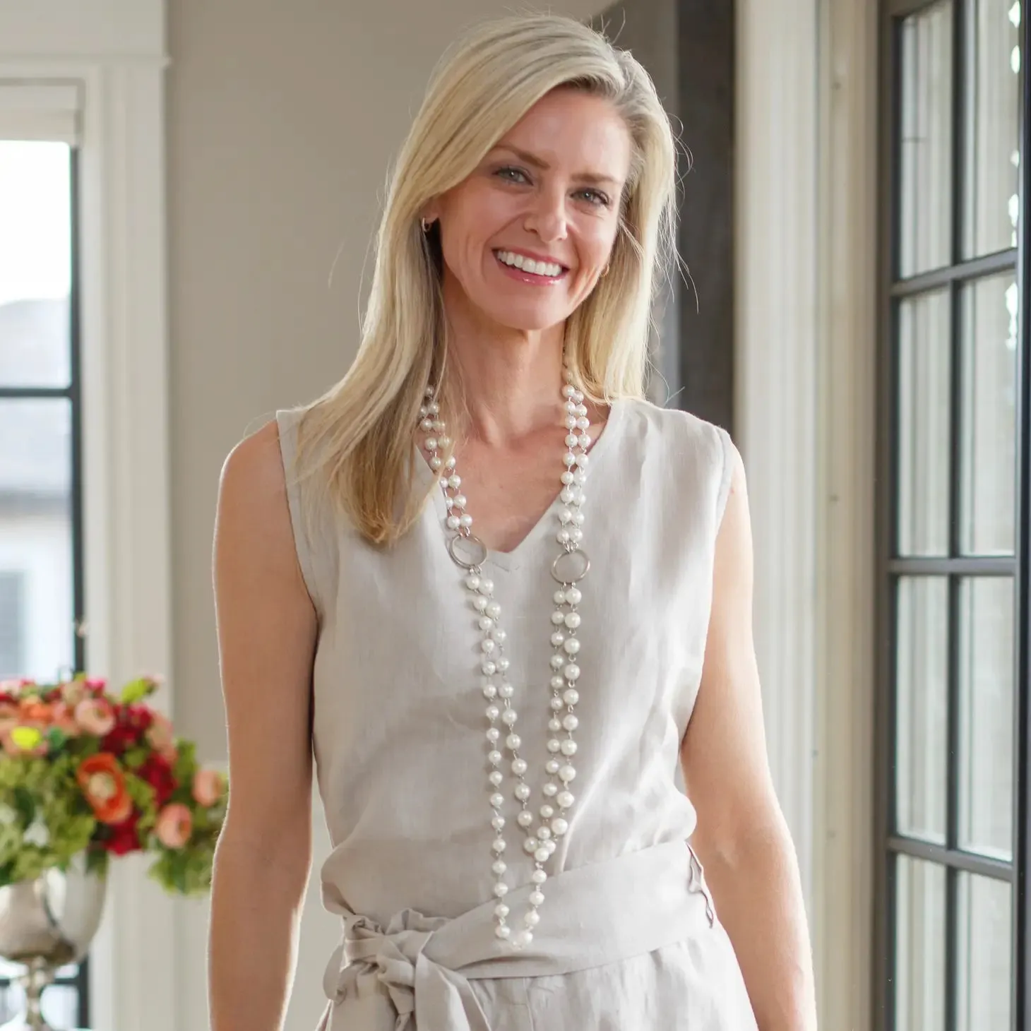 Timeless Classic Long Pearl Necklace