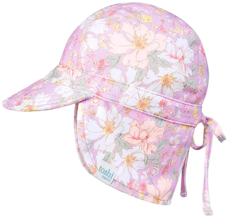 Toshi Swim Baby Flap Cap Classic Dahlia