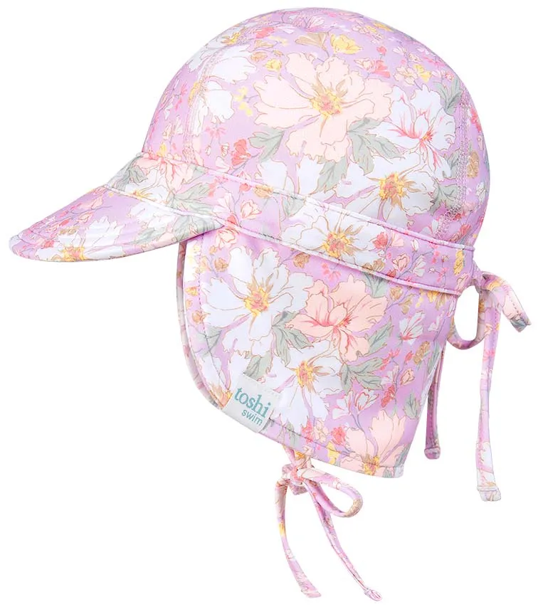 Toshi Swim Baby Flap Cap Classic Dahlia