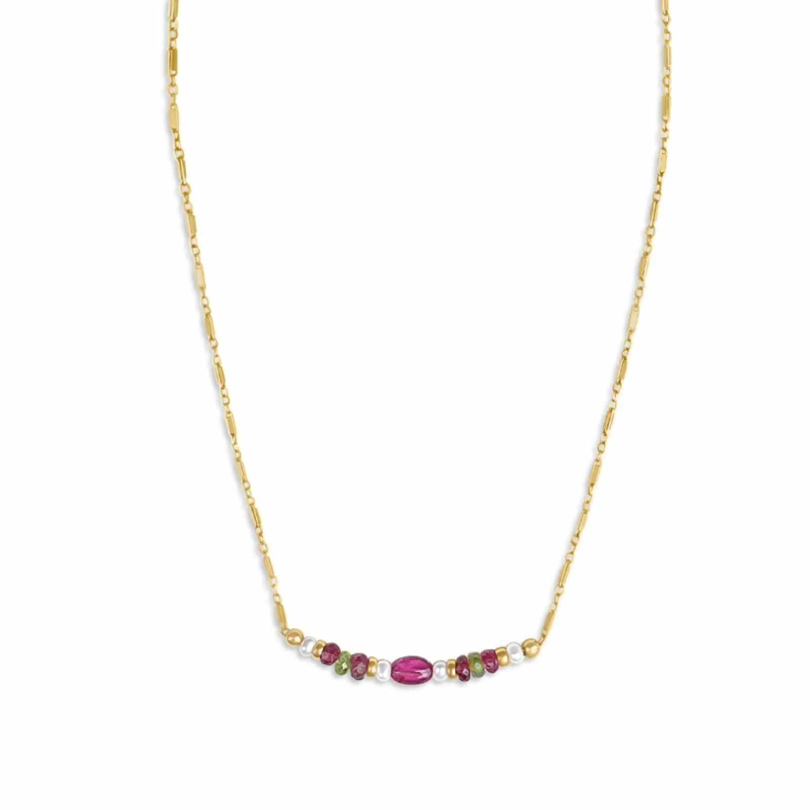 Tourmaline Gemstone Bead Necklace