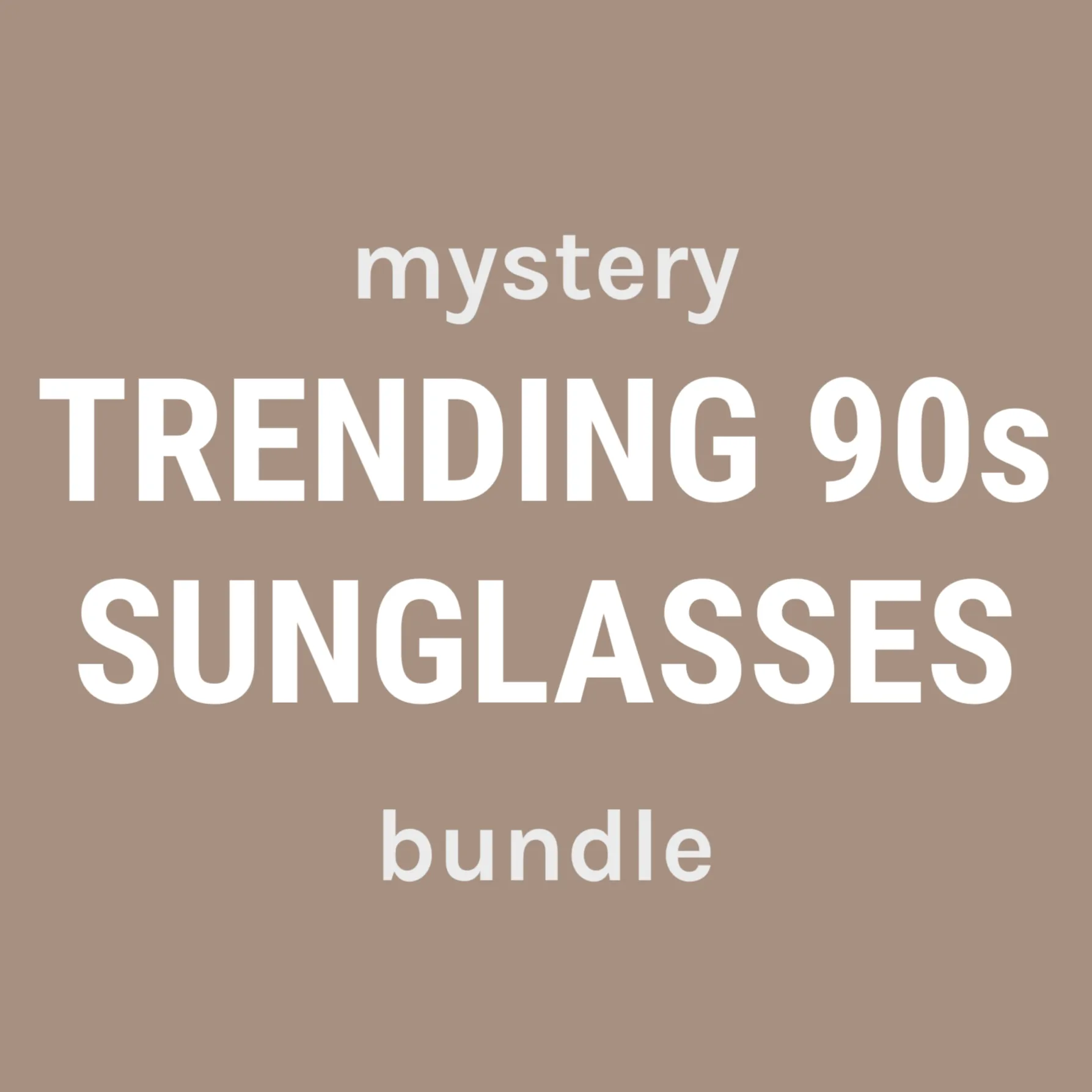 Trending 90s Sunglasses 3-Piece Mystery Bundle