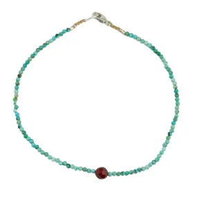 Turquoise   Carnelian Bracelet
