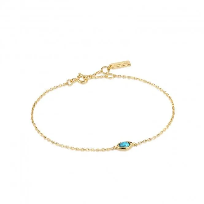 Turquoise Wave Bracelet B044-02G