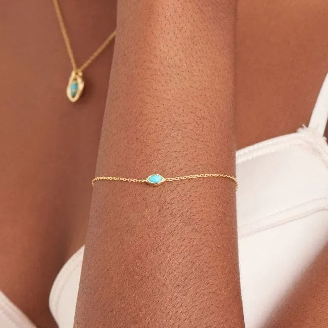Turquoise Wave Bracelet B044-02G