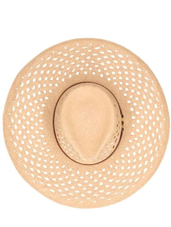 Valentino Garavani   Large V Signature brimmed panama hat 