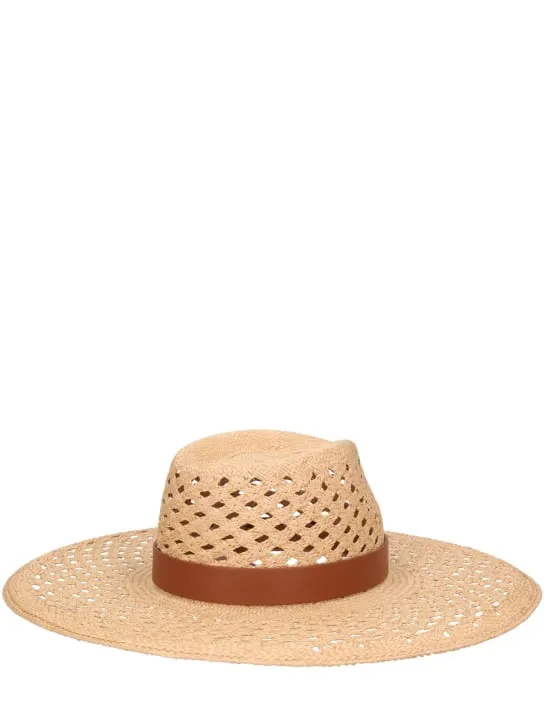 Valentino Garavani   Large V Signature brimmed panama hat 