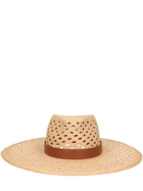 Valentino Garavani   Large V Signature brimmed panama hat 