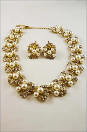 Victorian Pearl Vine Collar Set