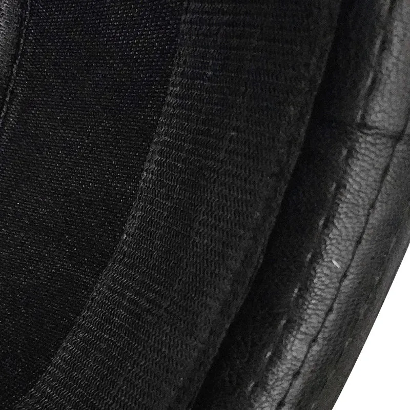 Vintage pu leather jazz hat