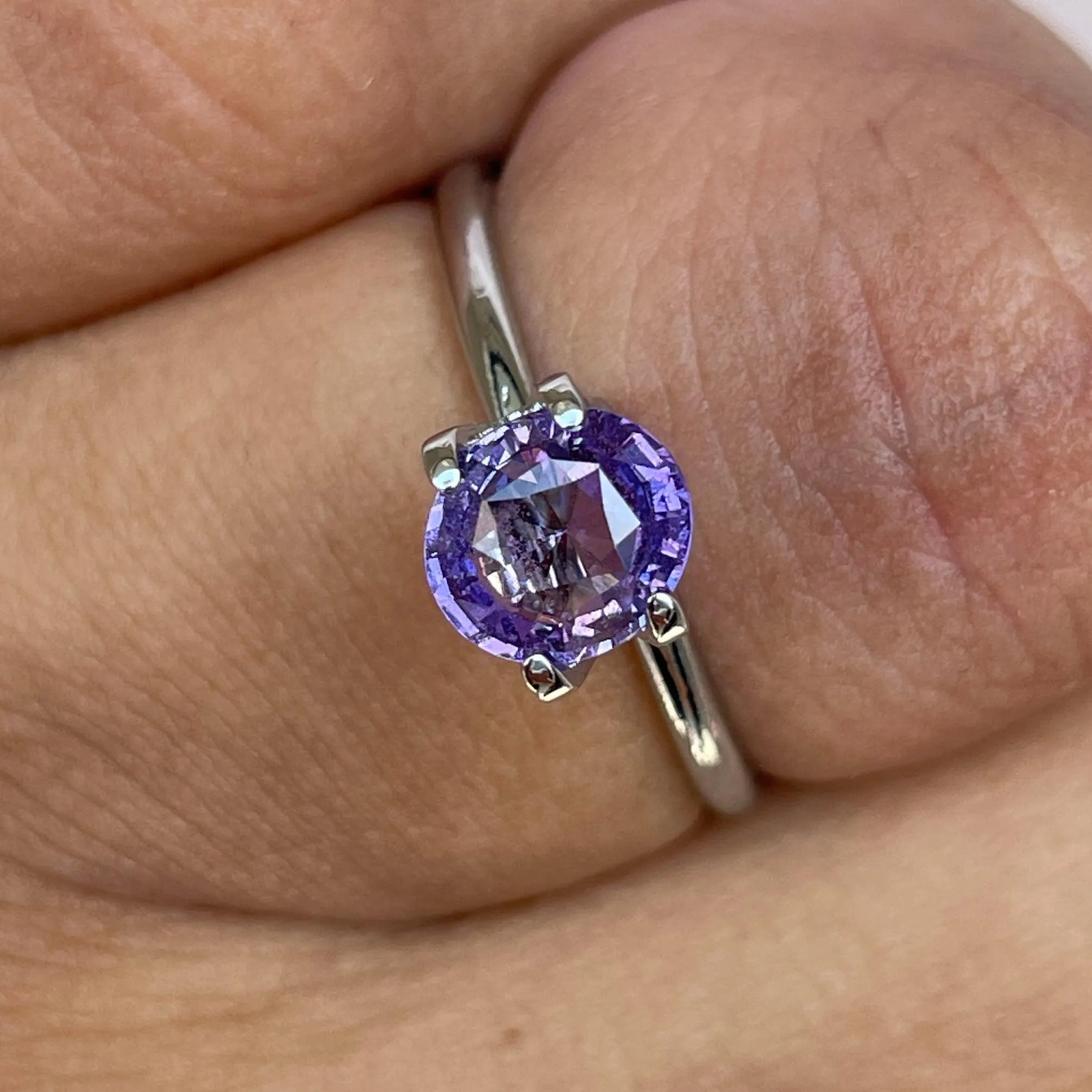 violet sapphire gemstones. buy loose gems to design your own engagement ring with natural purple indigo mauve sapphire stone 1.28 crt. create my purple sapphire engagement rings